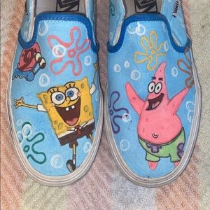 Custom Spongebob vans size 7.5